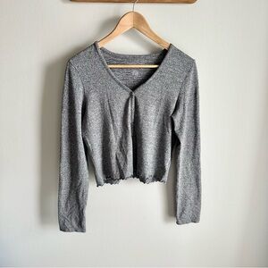 american eagle cropped cardigan top